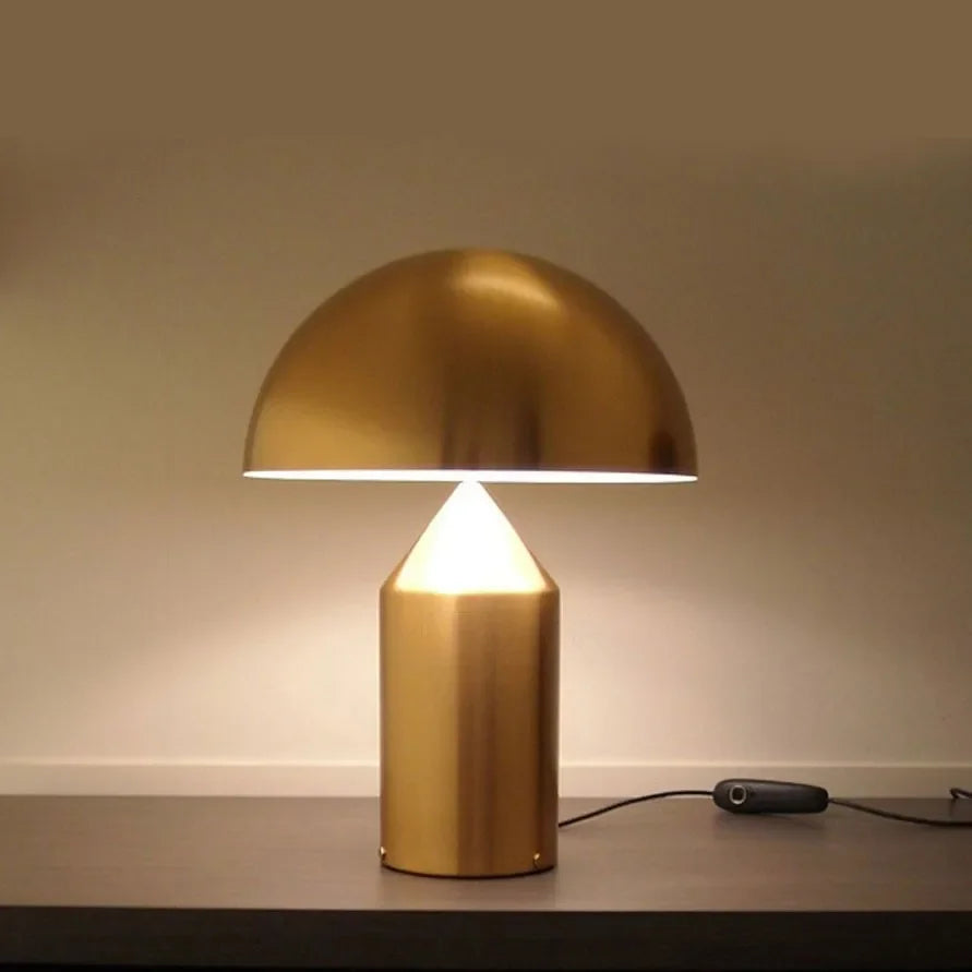 Lampe chromé champignon