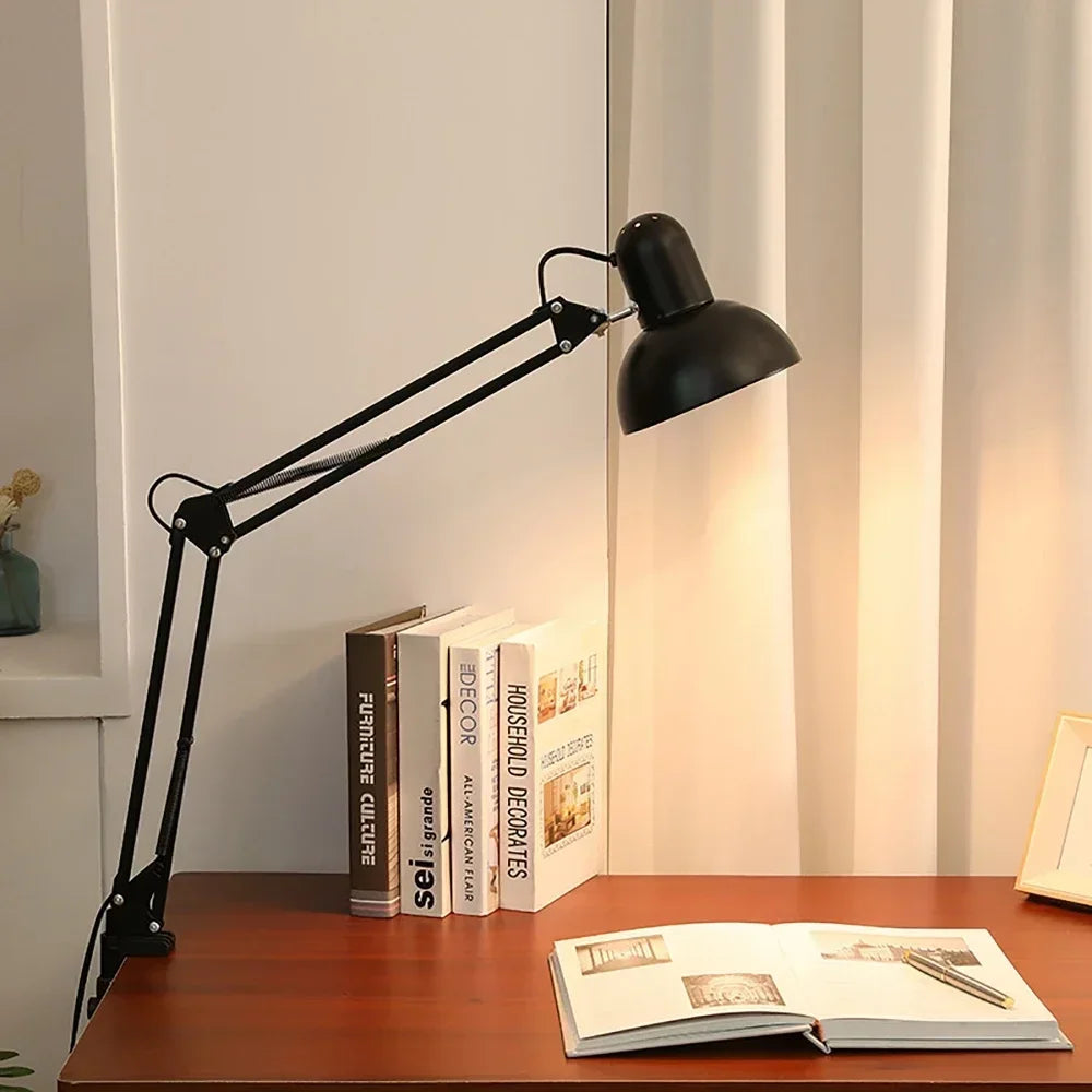 Lampe de bureau pliable à clipser